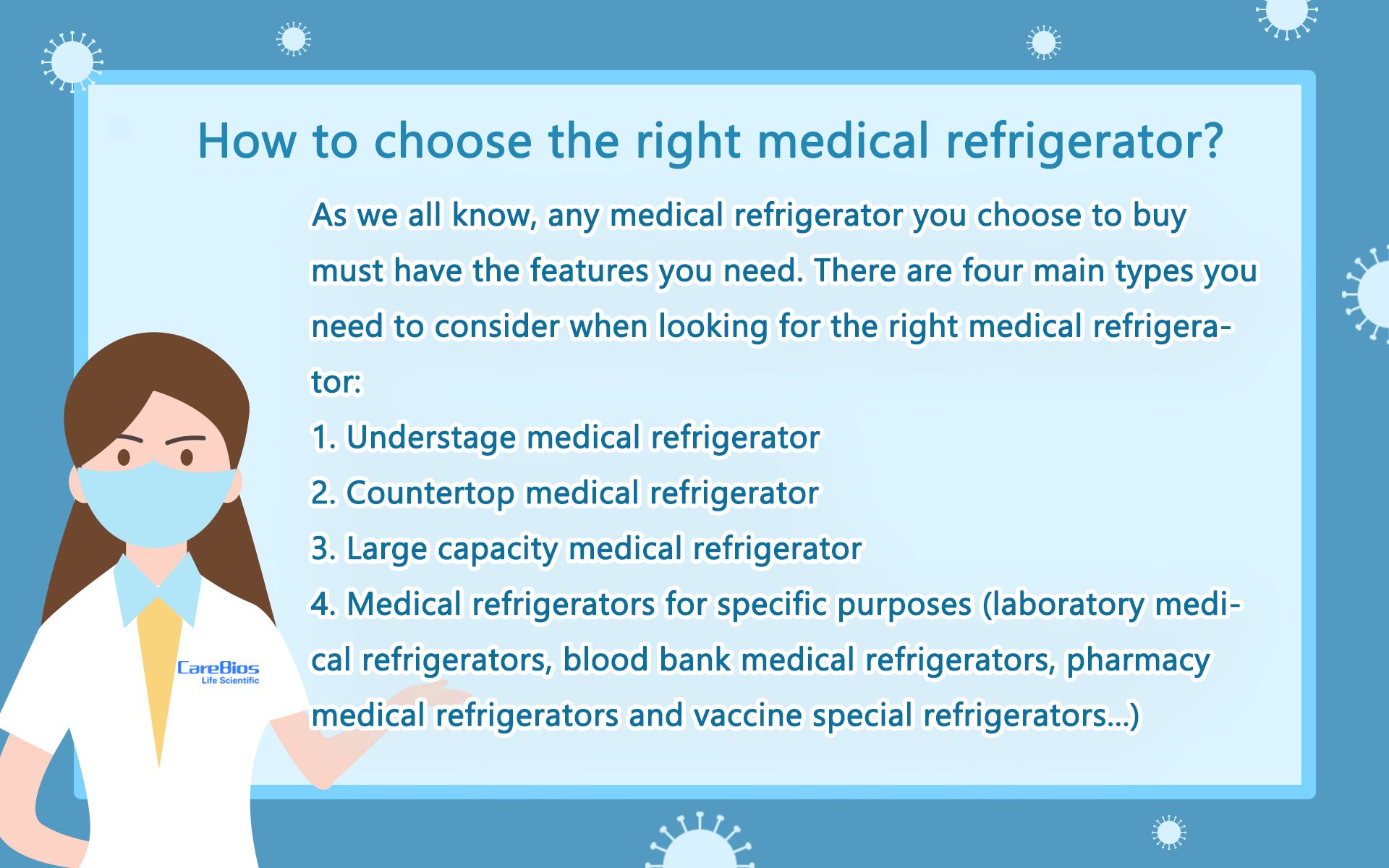 How to choose right medical refrigerator? China Cryo Freezer,ULT freezer, ultra low